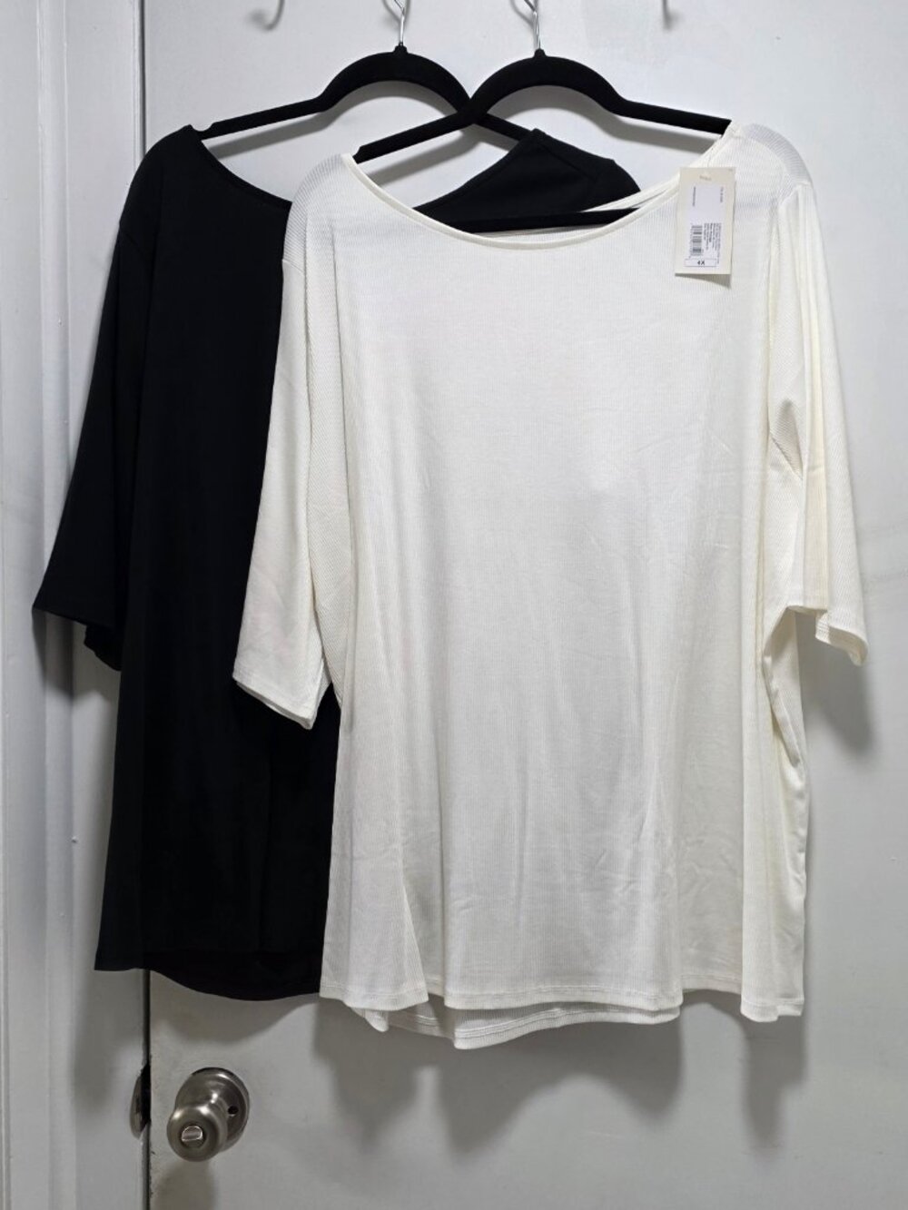 Lot of 2 A New Day Size 4x Boat Neck Ribbed Tees